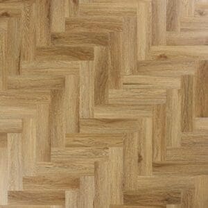 Abingdon Tapestry Brushed Oak luxury vinyl flooring in a herringbone parquet pattern