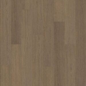 Top down view of Autumn Chestnut wood effect luxury vinyl planks showing realistic grain and mid-brown tones