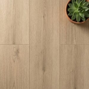 Devonshire Oak engineered oak flooring close-up texture - photorealistic room shot