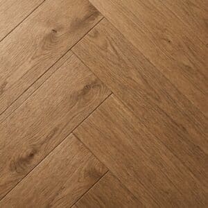 Fife Oak Parquet engineered oak flooring close-up texture - photorealistic room shot