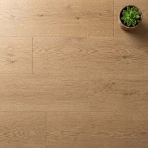 Glencoe Oak engineered oak flooring close-up texture - photorealistic room shot