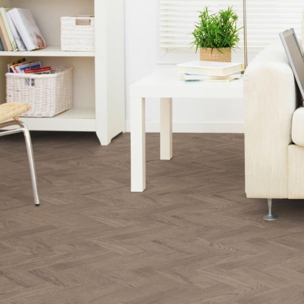 Close up of Aged Oak parquet flooring showing realistic wood grain texture