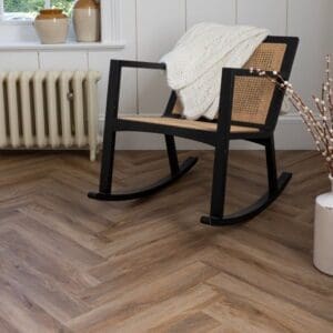 Detailed texture shot of the Brindle oak wood effect surface