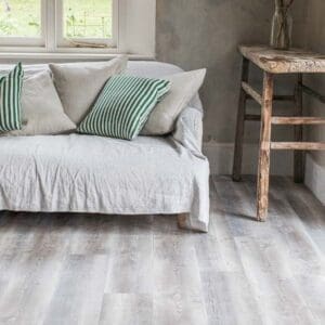 Close up of Harvey Maria Driftwood Plank showing the detailed grey wood grain texture