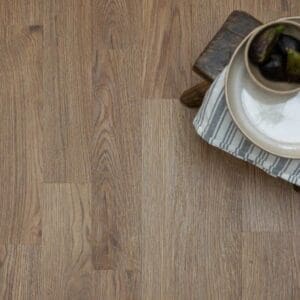 Detailed close up of the wood grain texture on Mulberry Parquet flooring