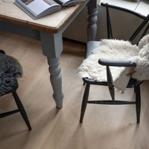 Primary sample image of Pale Rattan wood effect plank showing vertical grain