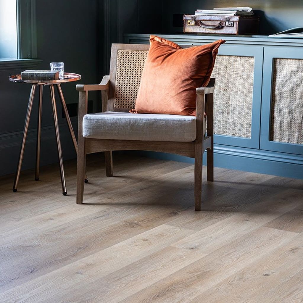Close up view of Harvey Maria Rattan Plank showing the natural wood grain texture and blonde tones