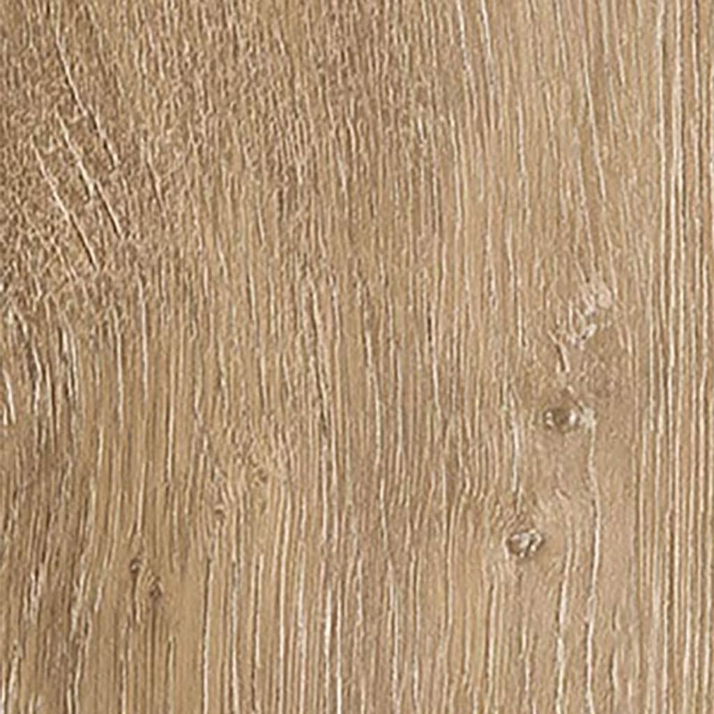 Harvey Maria Rosehip Herringbone flooring installed in a hallway with a rustic wooden bench