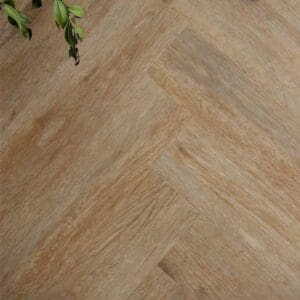 Close up of Harvey Maria Sorrel Herringbone showing wood grain texture and pattern