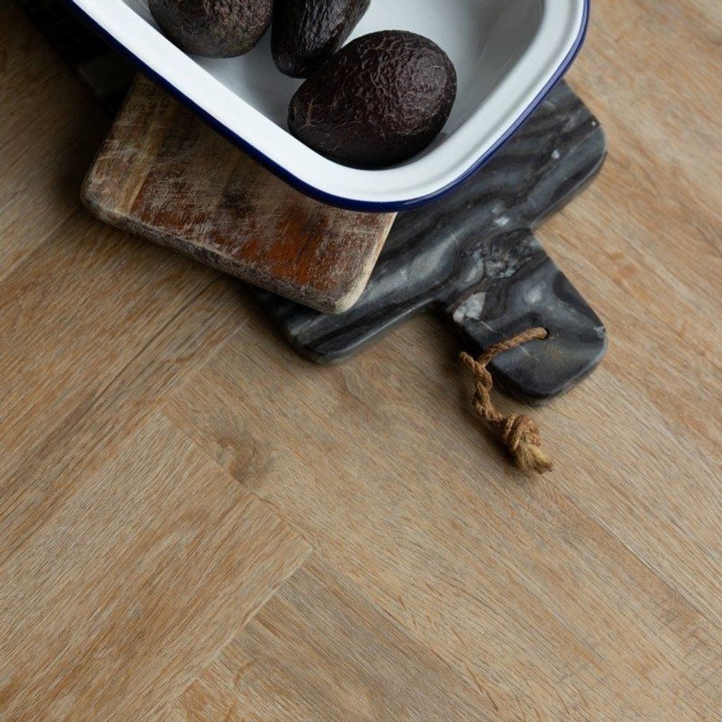 Primary sample image of Harvey Maria Sorrel Herringbone wood effect vinyl