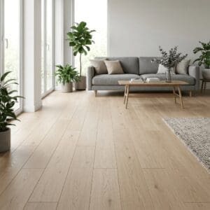 Nevis Oak engineered oak flooring room interior - photorealistic room shot