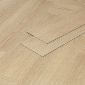 Close up detail of individual Austrian Larch LVT planks showing thickness