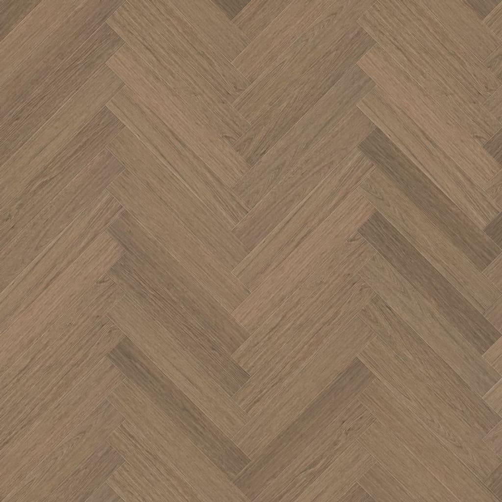 Top down view of Nordikka Naturals Maple Chestnut herringbone flooring showing wood grain detail