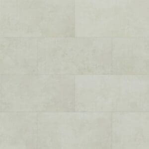 Overhead view of Nordikka Naturals Pebble stone effect luxury vinyl tiles showing the smooth mineral texture and light grey tones