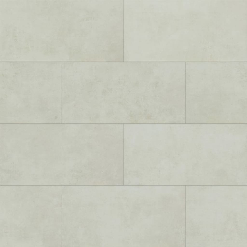 Overhead view of Nordikka Naturals Pebble stone effect luxury vinyl tiles showing the smooth mineral texture and light grey tones