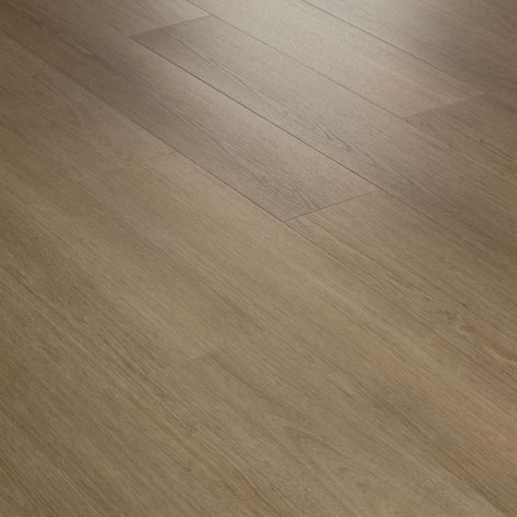 An angled perspective of Saddle Oak flooring highlighting the smooth surface finish and plank joins.