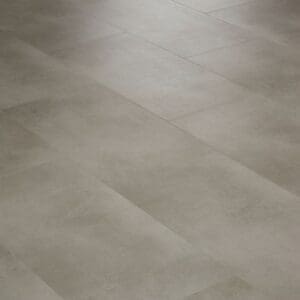 Angled perspective of installed Sandstone stone effect flooring tiles