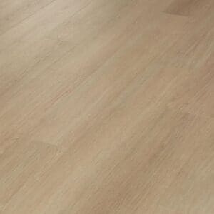 Angled perspective of Swiss Larch flooring planks installed in a room