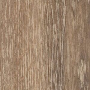 Close up of Torn Bracken Chevron luxury vinyl flooring showing the geometric pattern and wood grain texture