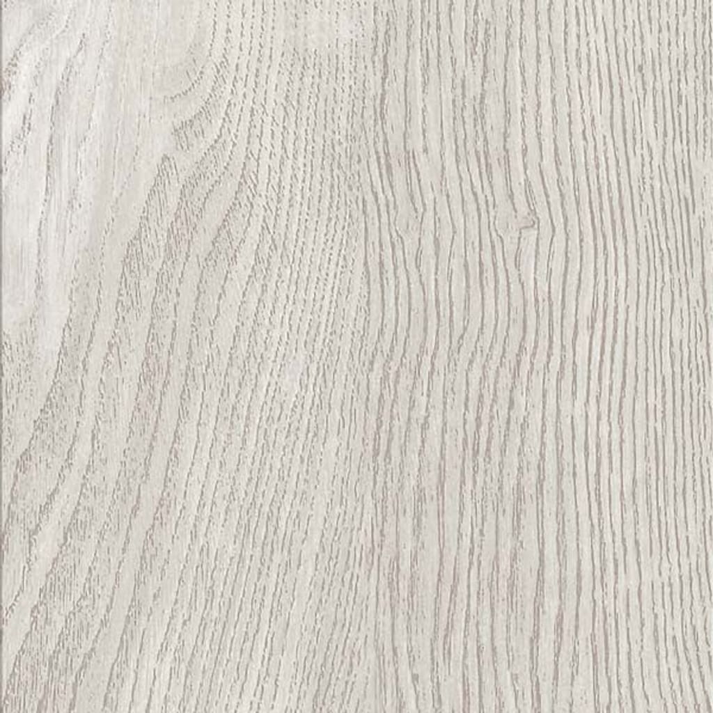 White Oak wood effect flooring in a modern living space with a striped bench and cushions