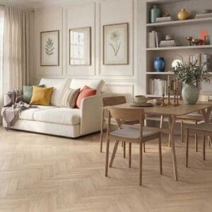 Staveley Bleached Oak Herringbone